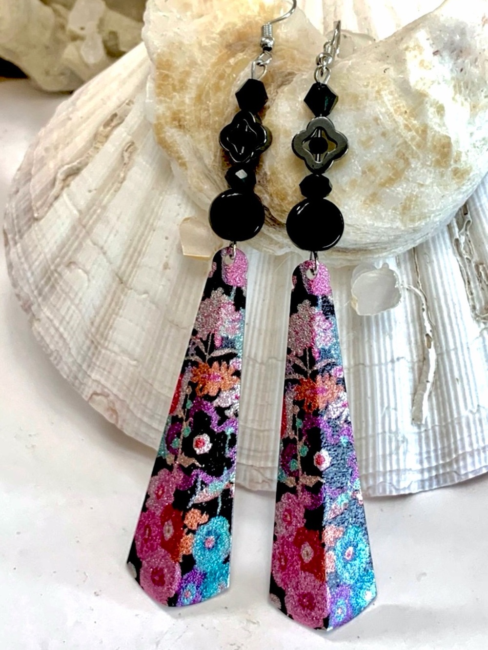 Beaded Floral Bohemian Earrings